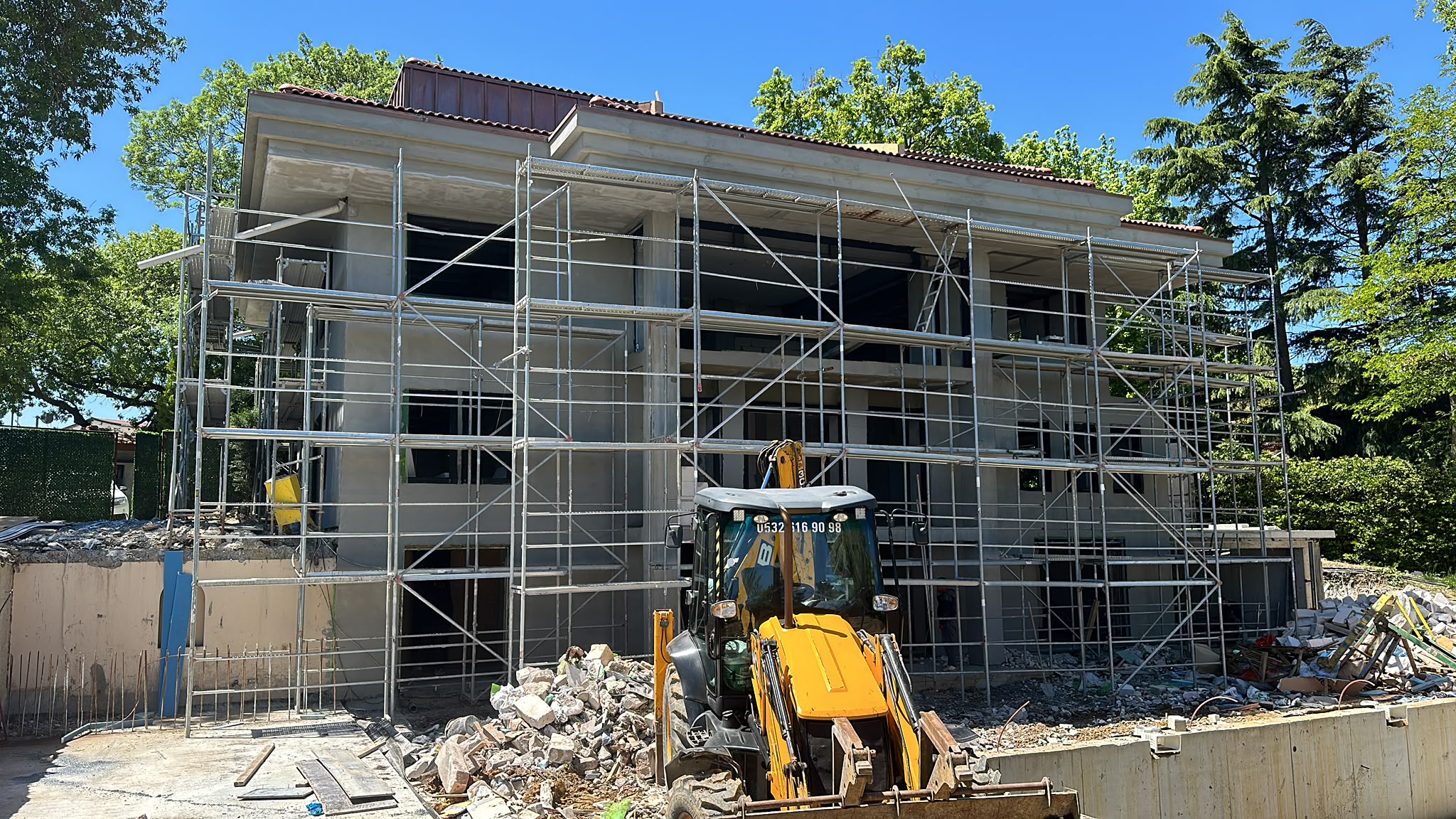 Tarabya Yavuz Kalkavan Villa dış cephe renovasyon çalışması