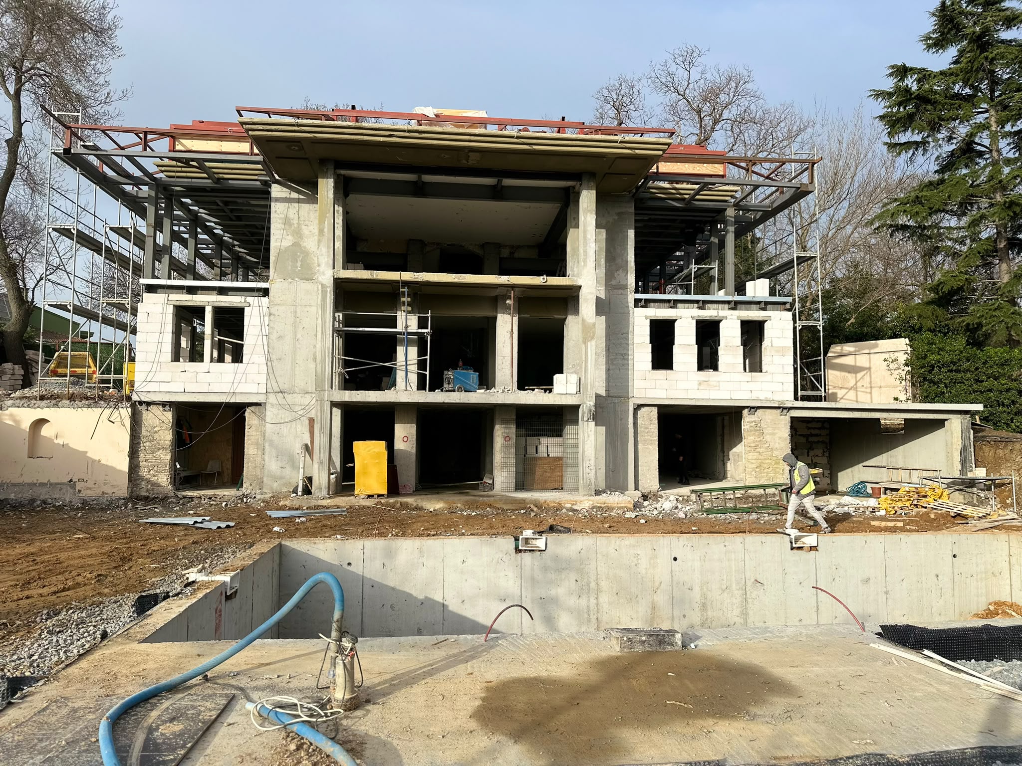 Tarabya Yavuz Kalkavan Villa yapısal güçlendirme ve imalat süreci
